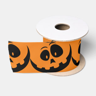 Jack O'lantern Smile Thunder_Cove Satin Ribbon