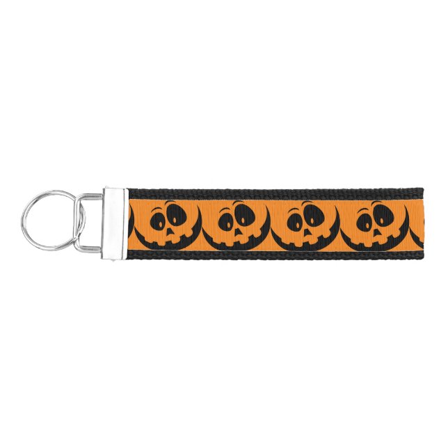 Jack O'lantern Smile Thunder_Cove Wrist Keychain (Keys on Left)