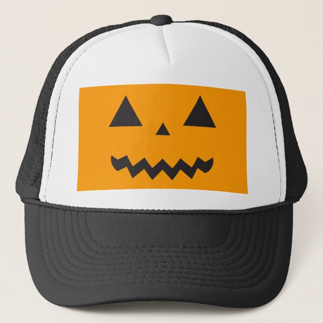 Jack O'Lantern Trucker Hat (Front)
