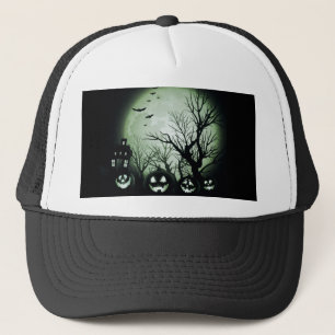 Jack O'Lanterns At Night Trucker Hat