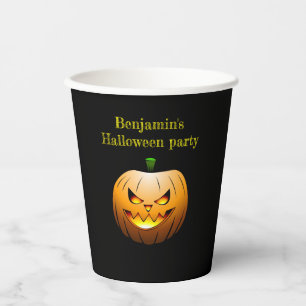Jack O'lanterns Halloween Night Paper Cups