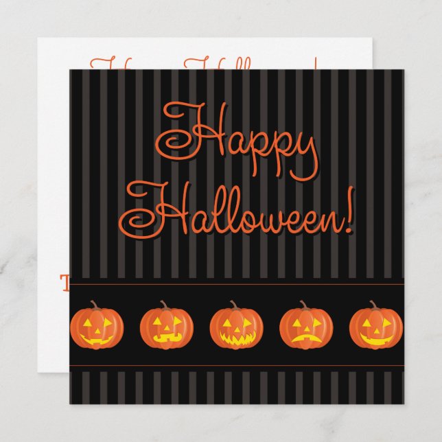 Jack O'Lanterns! Invitation (Front/Back)