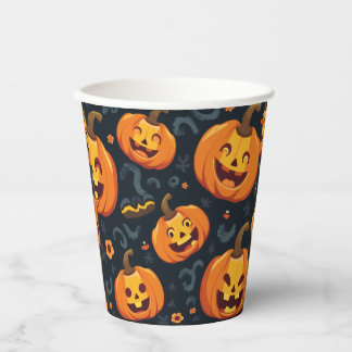  jack o'lantern's kiss paper cups