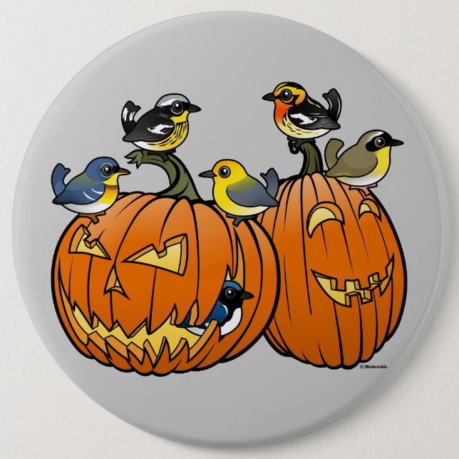 Jack O'Warbler Pinback Button (Front)
