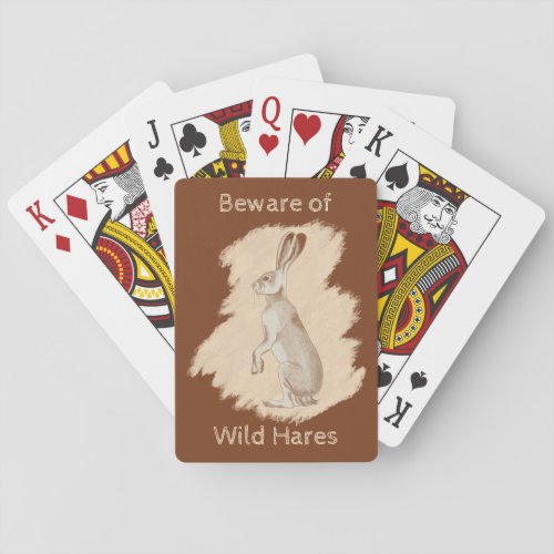 Jack Rabbit and Friends Playing Cards