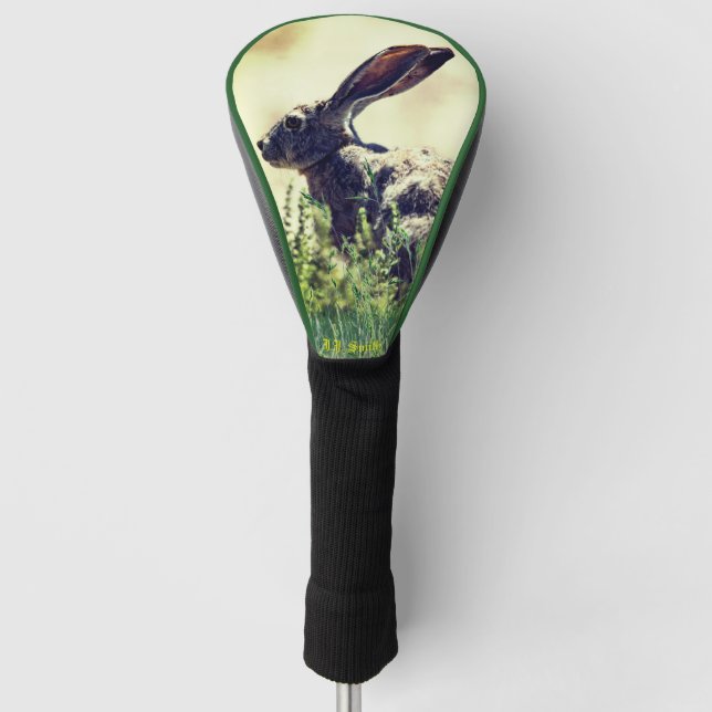 Jack-Rabbit Animal Golf Driver Cover (Front)