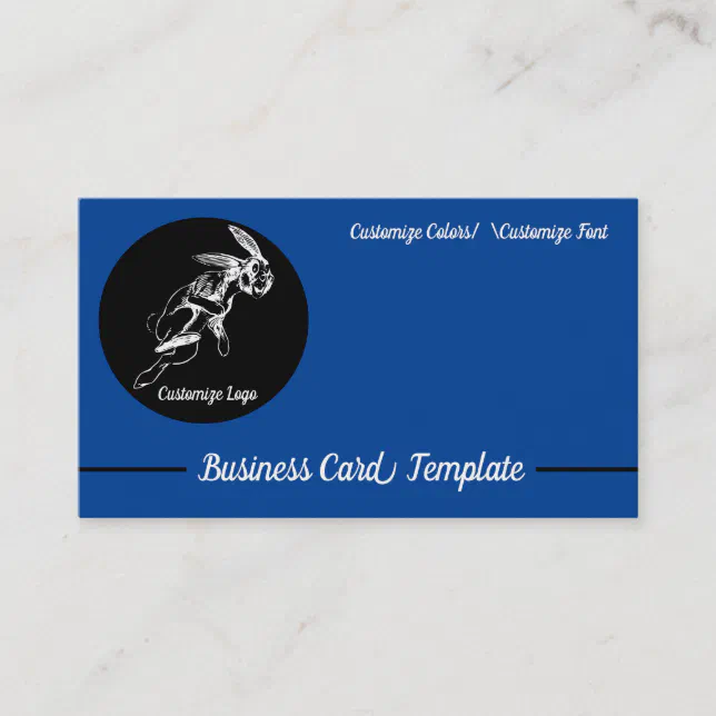 Jack Rabbit Logo Business Card | Zazzle