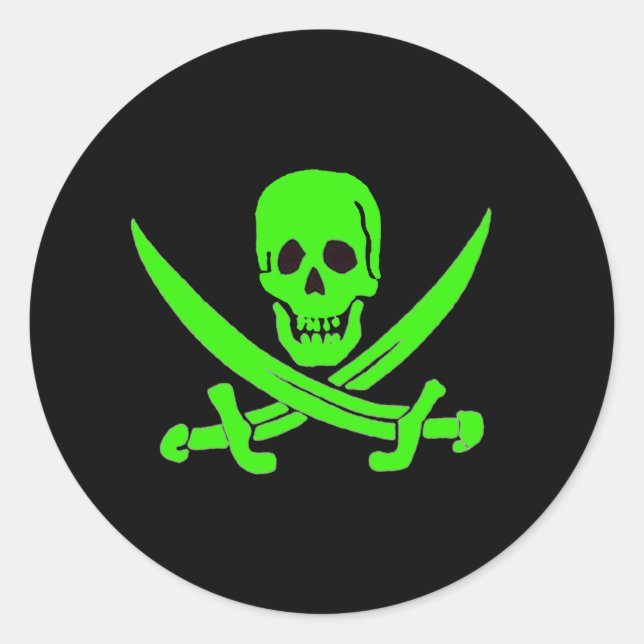 Jack Rackham-Green Classic Round Sticker (Front)