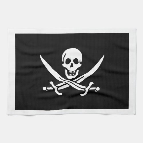 Jack Rackham Jolly Roger Flag Pirate Kitchen Towel