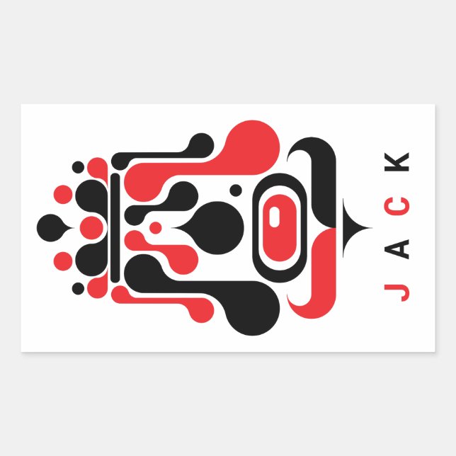 JACK RECTANGULAR STICKER (Front)