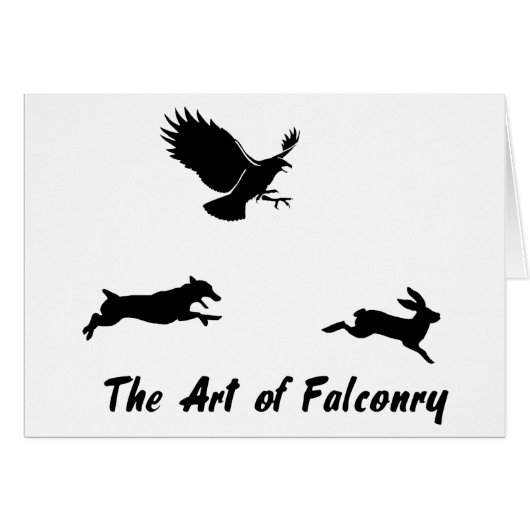 Jack Russel and Falconry Cards (Front Horizontal)