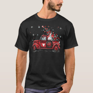 Jack Russel Dog Love Red Pickup Truck birthday T-Shirt