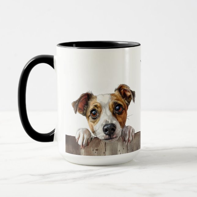 Jack Russel Terrier Dog Mug (Left)