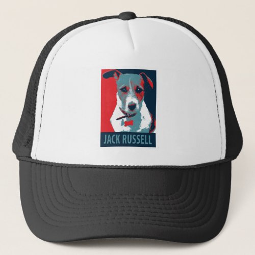 Jack Russel Terrier Political Hope Parody Trucker Hat