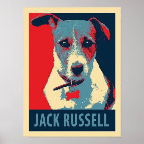 Jack Russel Terrier Political Parody Poster