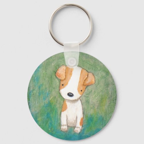Jack Russel Terrier Puppy Dog Key chain