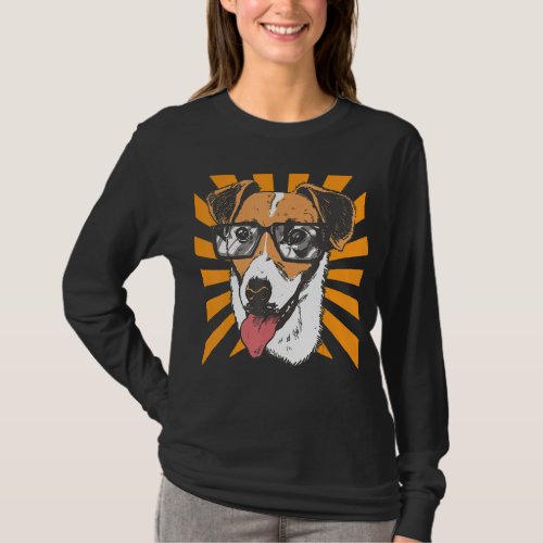 Jack Russel Terrier Sunglasses Dog T_Shirt