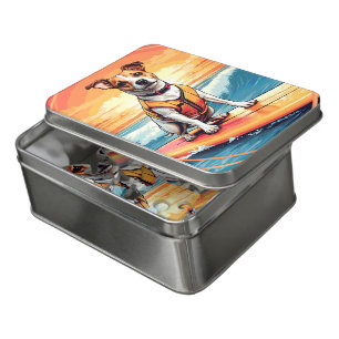 Jack Russel Terrier Surfing Jigsaw Puzzle