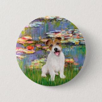 Jack Russell 11 - Llilies 2 Button