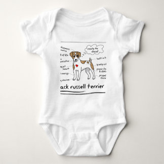 Jack Russell Baby Bodysuit
