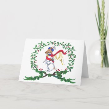 Jack Russell Barking With Joy! Holiday Card by edentities at Zazzle