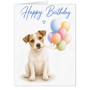 Jack Russell Big Birthday Card