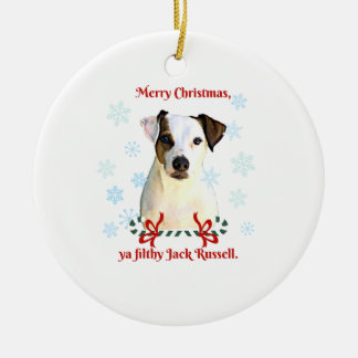 Jack Russell Christmas Ornament