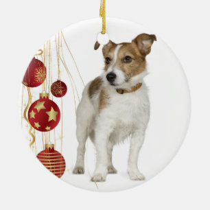 Jack Russell Christmas Ornament