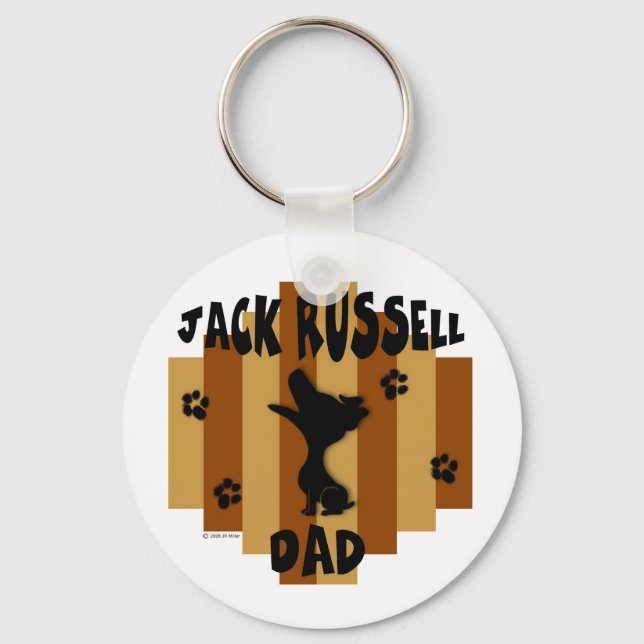 Jack Russell Dad Keychain (Front)