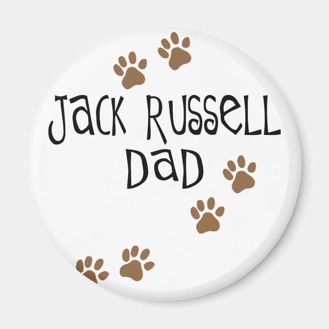 Jack Russell Dad Magnet (Front)