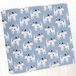 Jack Russell Dog 3 Ring Binder<br><div class="desc">Adorable cute little Parson Jack Russell Terrier dog pattern on a mid blue background. Perfect for animal lovers,  dog groomers and veterinarians. Original art by Nic Squirrell.</div>