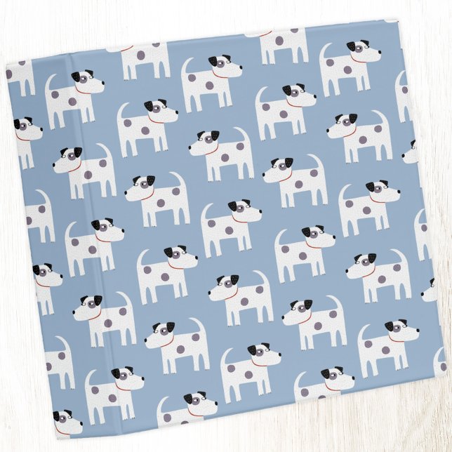 Jack Russell Dog 3 Ring Binder (Parson Jack Russell Terrier dog pattern 3 ring binder for animal lovers)