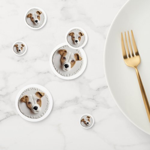 Jack Russell Dog 3D Inspired  Confetti
