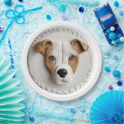 Jack Russell Dog 3D Inspired  Paper Plates