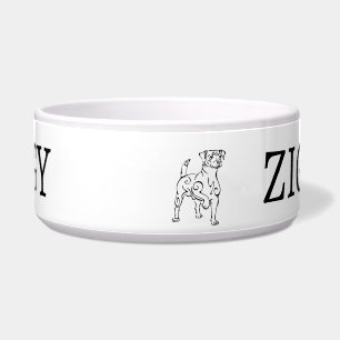 Jack Russell Dog Design Customisable Bowl