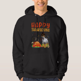 Jack Russell Dog Look Turkey Meat Happy Our Thanks Hoodie