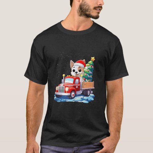 Jack Russell Dog Merry Christmas Tree Truck Uglx S T_Shirt