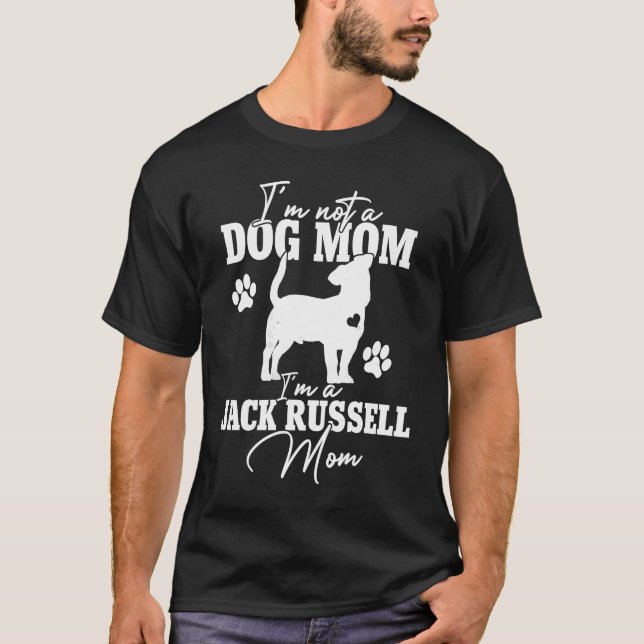 Jack Russell Dog Mom  for Women Puppy  Mothers Day T-Shirt (Front)