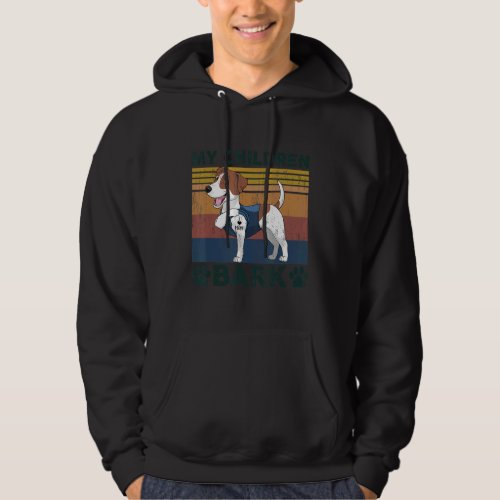 Jack Russell Dog Mom My Children Bark Mothers Day Hoodie