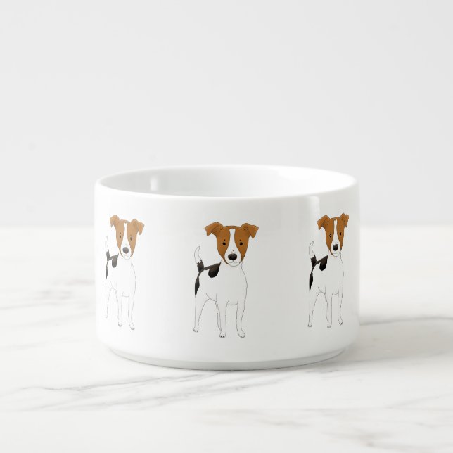 Jack Russell Dog Pattern Bowl (Center)