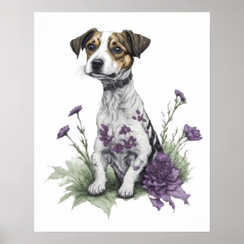 Jack Russell Dog Poster