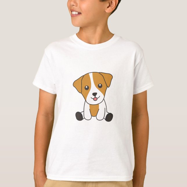 Jack Russell Dog Puppy Frends Dogs T-Shirt (Front)