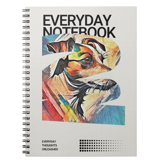 Jack Russell Everyday Dog Notebook (Front)