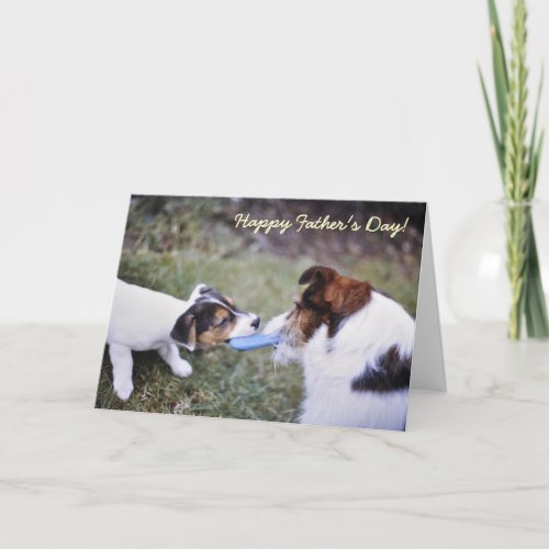 Jack Russell Fathers day card