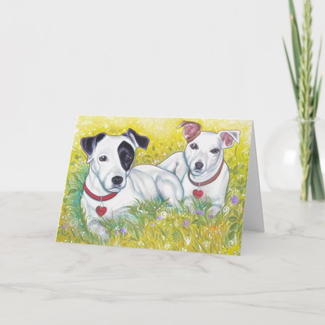 Jack Russell greeting card (Front)