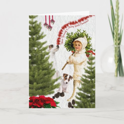 Jack Russell Have Yourself a Merry Christmas Holiday Card