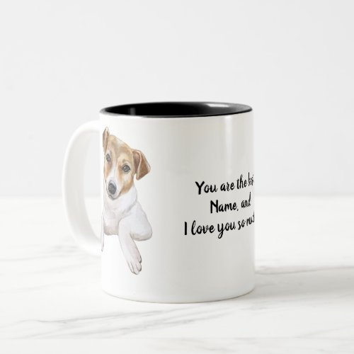 Jack Russell I love you Two_Tone Coffee Mug