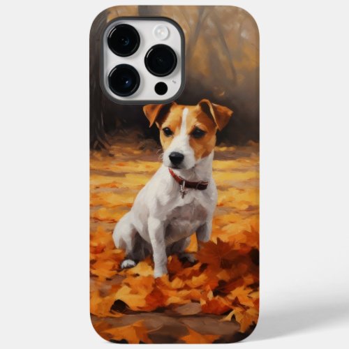 Jack Russell in Autumn Leaves Fall Inspire Case_Mate iPhone 14 Pro Max Case