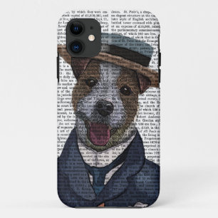 Jack Russell in Boater 2 iPhone 11 Case