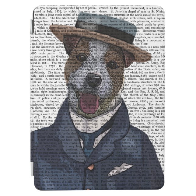 Jack Russell in Boater 2 iPad Air Cover (Front)